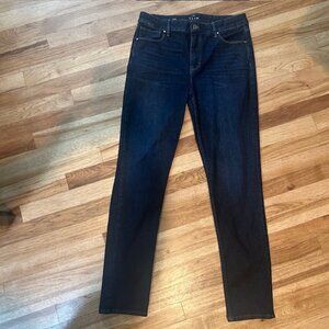 White House Black Market Darkwash High Rise Slim Jeans Size 10 Long